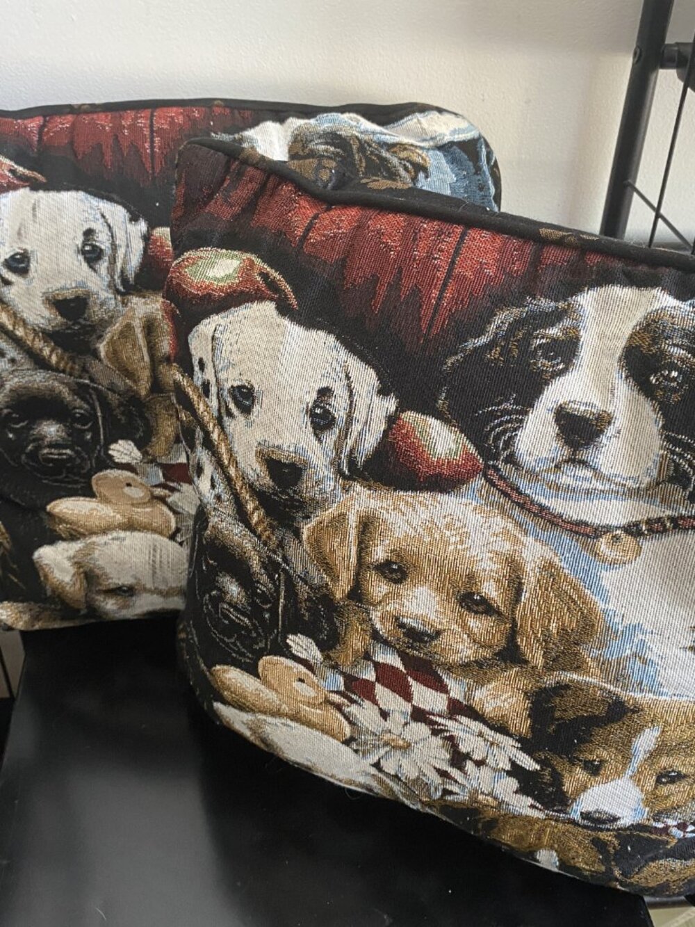 Puppies Accent Pillows – Set of 2 - Picture 7 of 9
